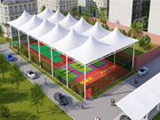 多種風格的球場膜結(jié)構(gòu)看臺效果圖